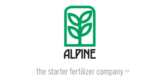 Alpine logo in green and black